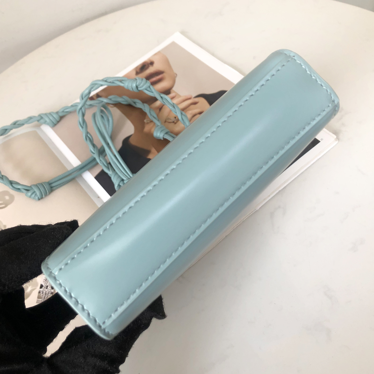 Jil Sander Tangle Small Square Bag in Purple