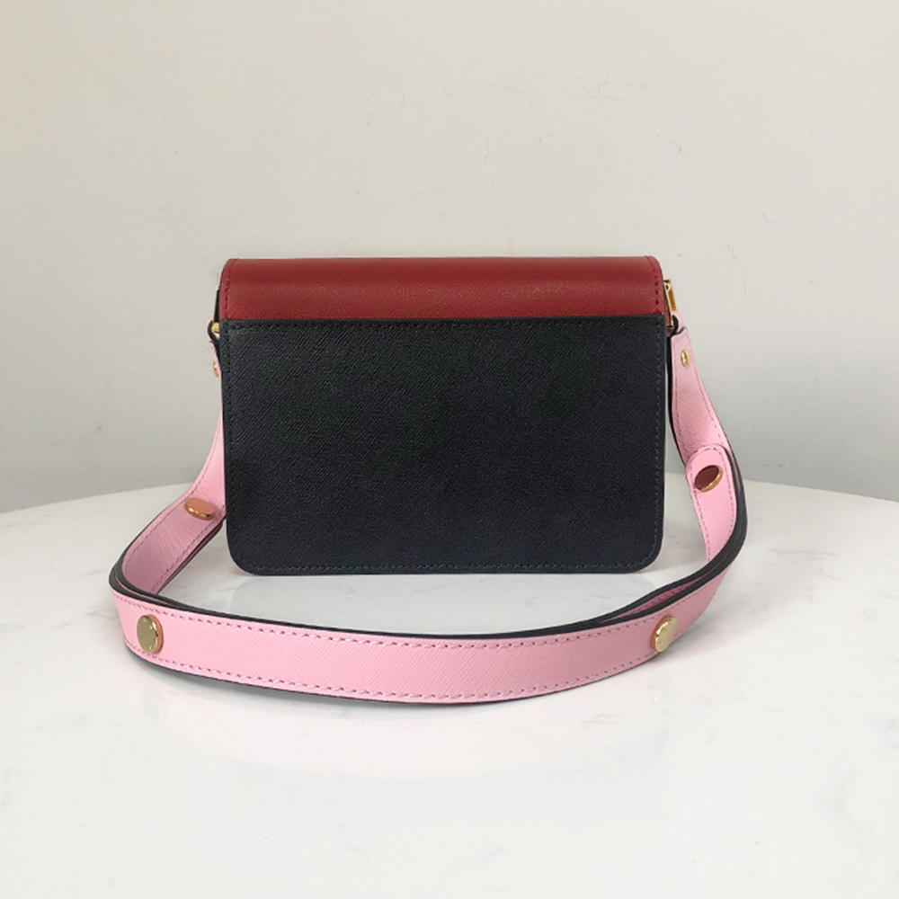 Marni Mini Accordion Bag, Red and Black