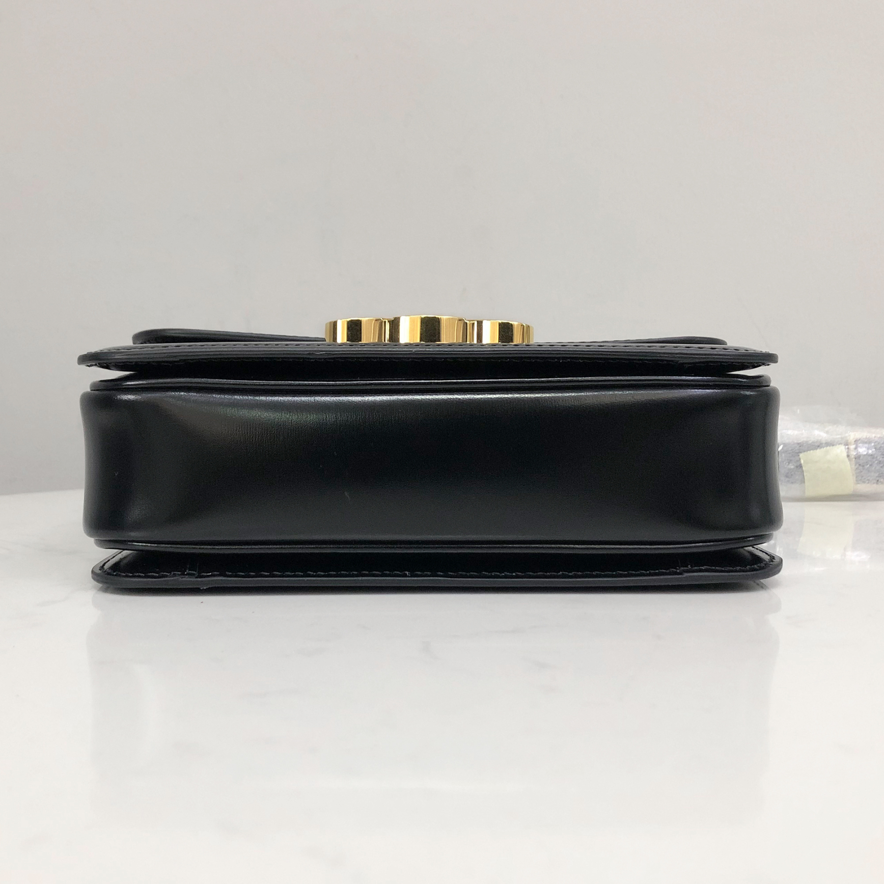 Celine Teen Triomphe Bag in Black Calfskin
