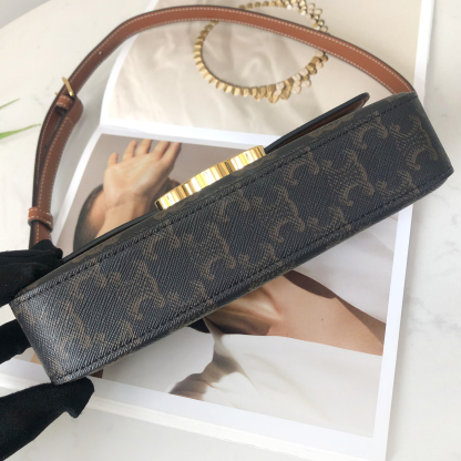 Celine Rectangular Monogram Triomphe Bag