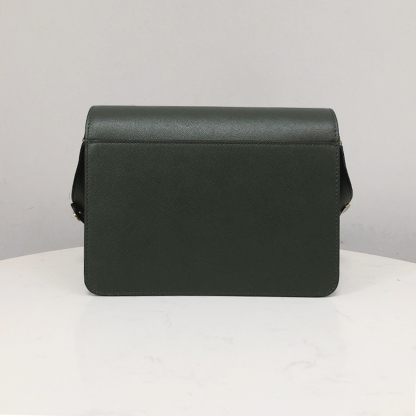 Marni Medium Accordion Bag, Postman Green Cross Pattern