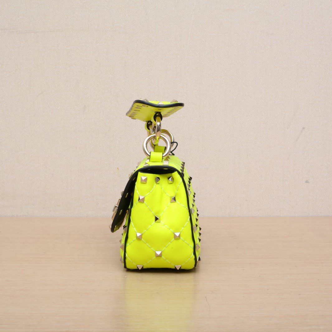 *VALENTINO ROCKSTUD SPIKE Ultra Mini 1997 Chain Handbag-Hana Vintage