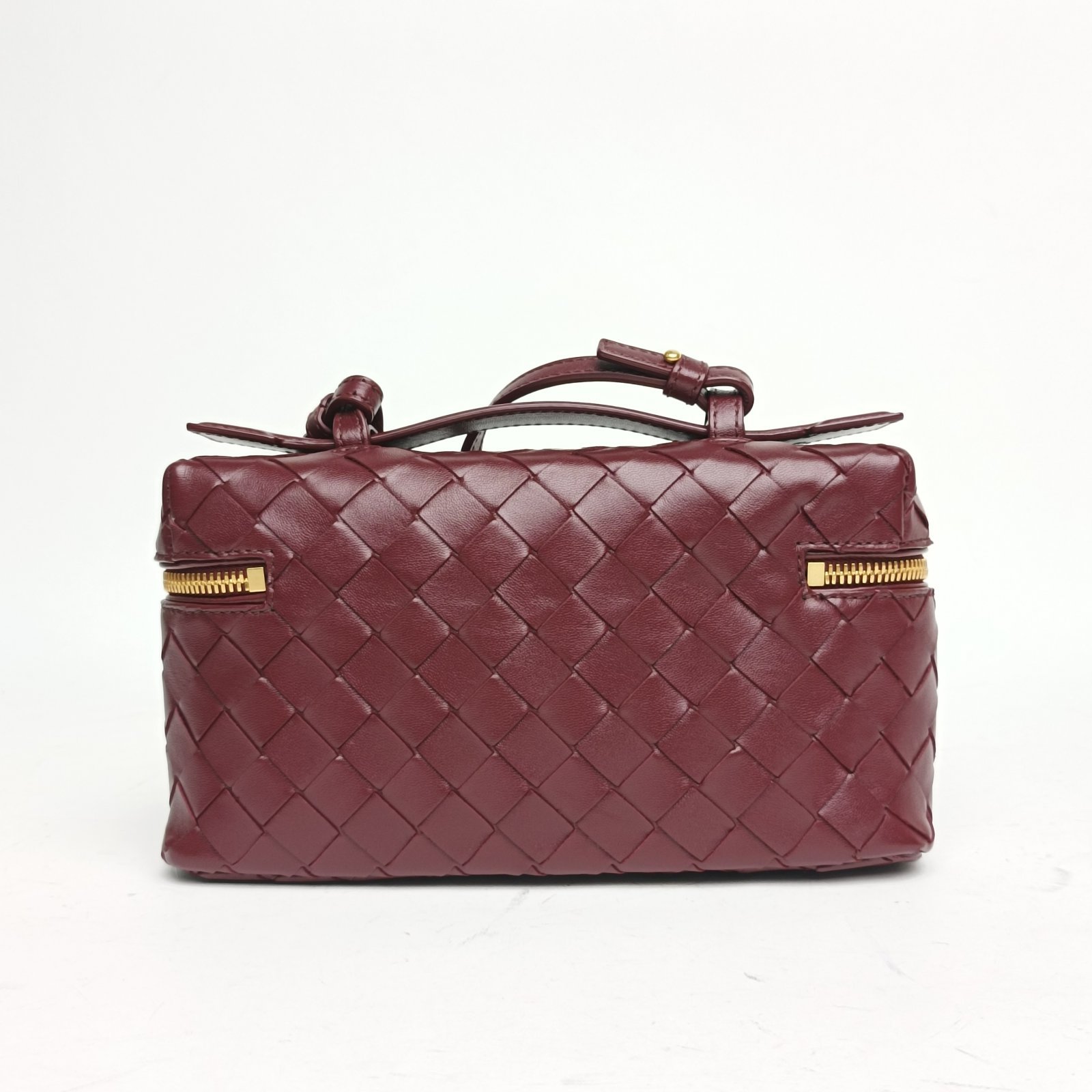 BOTTEGA VENETA Bang Bang vanity Woven Leather Cosmetic Bag-Hana Vintage