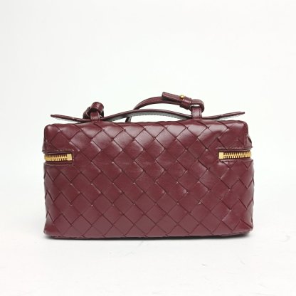 BOTTEGA VENETA Bang Bang vanity Woven Leather Cosmetic Bag-Hana Vintage