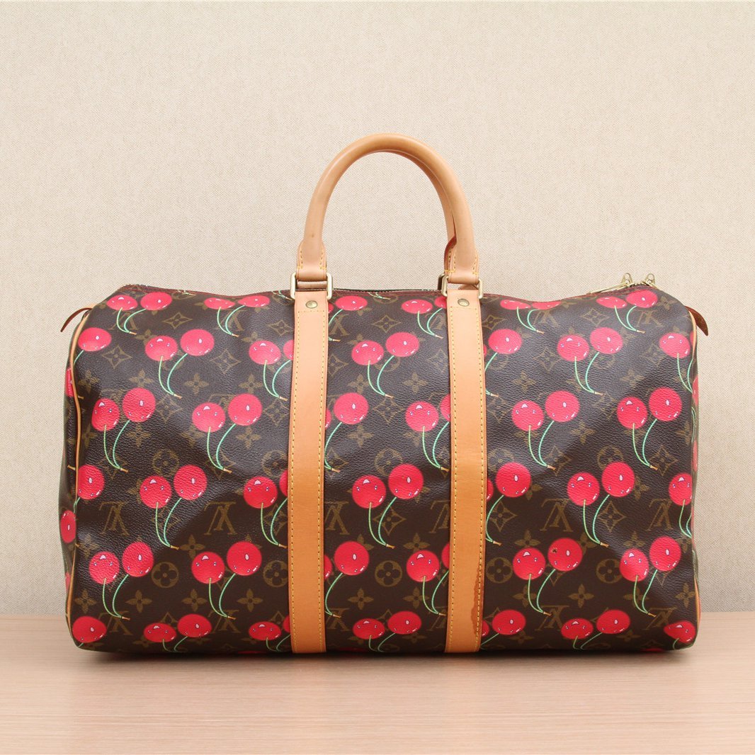 LOUIS VUITTON Vintage Takashi Murakami Cherry Keepall 45