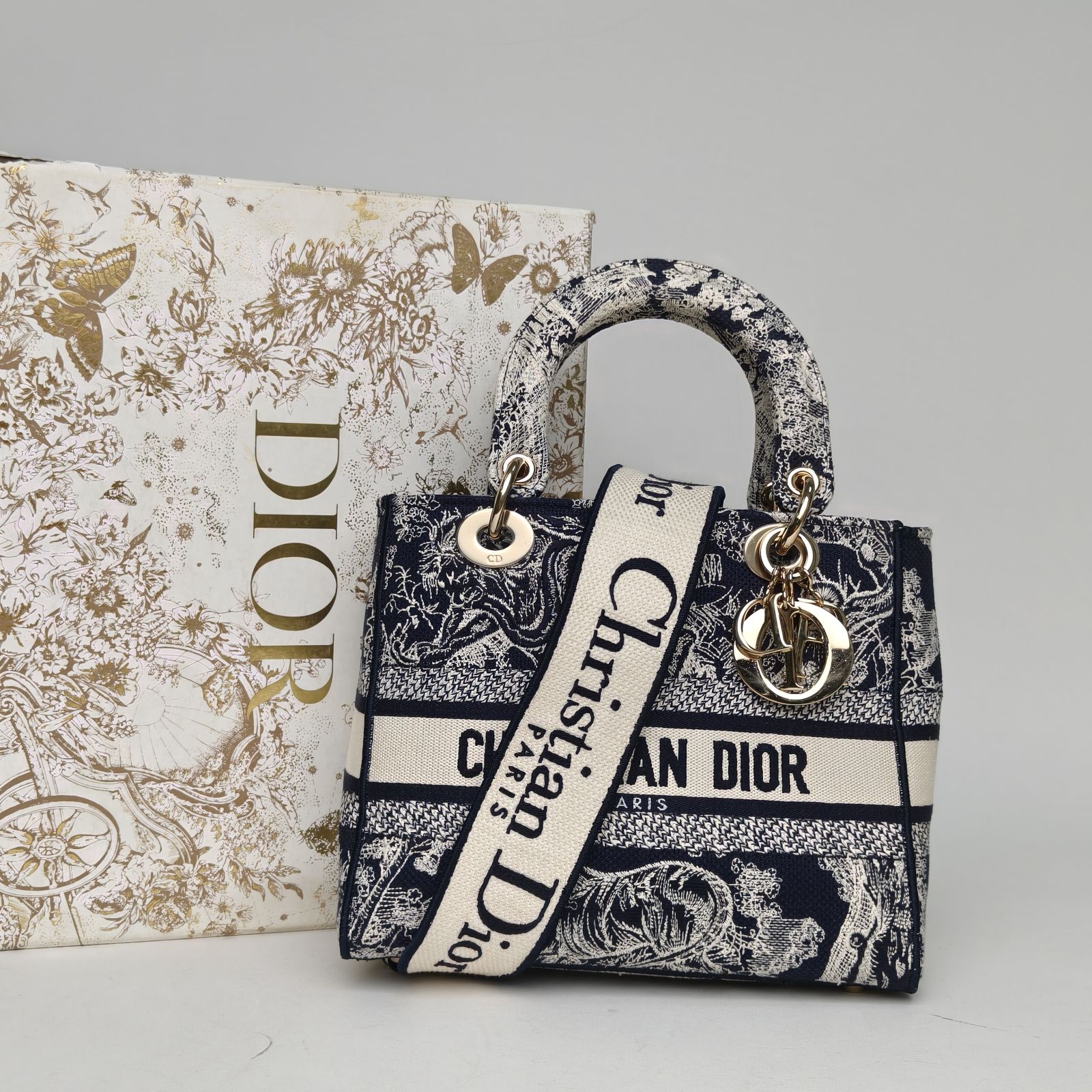 *DIOR Lady D-Lite Diana Bag Medium 24-Hana Vintage