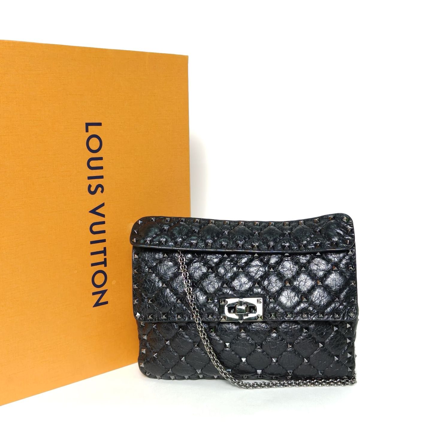 *VALENTINO ROCKSTUD SPIKE Medium Chain Handbag-Hana Vintage