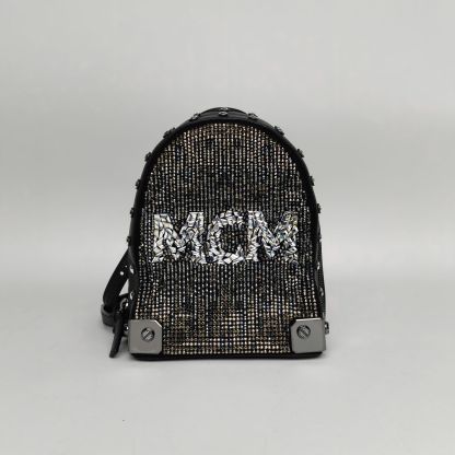 MCM Black mini backpack