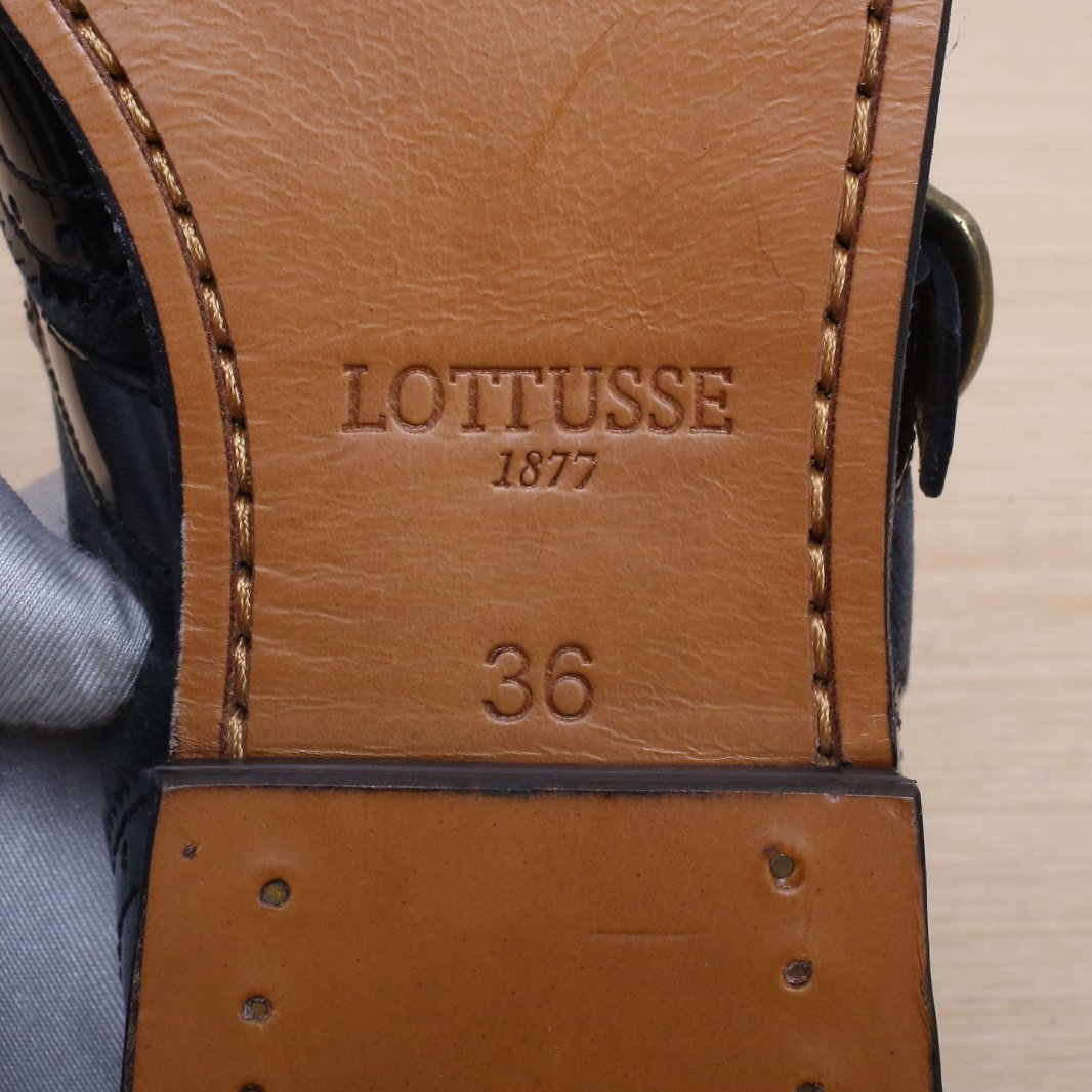 LOTTUSSE LOTTUSSE Leather Shoes S0501 909 Black 36 – Hana Vintage