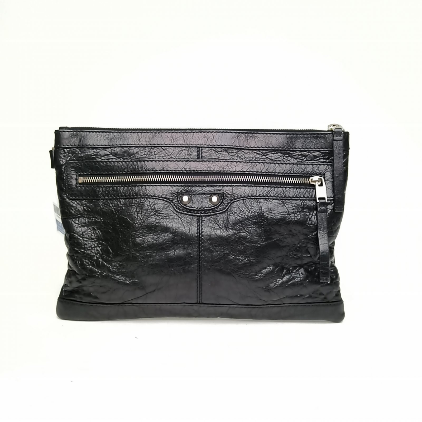 BALENCIAGA Black机车手拿包-Hana Vintage