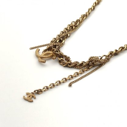 CHANEL 22A Necklace Irregular Metal Lava Necklace Alloy-Hana Vintage