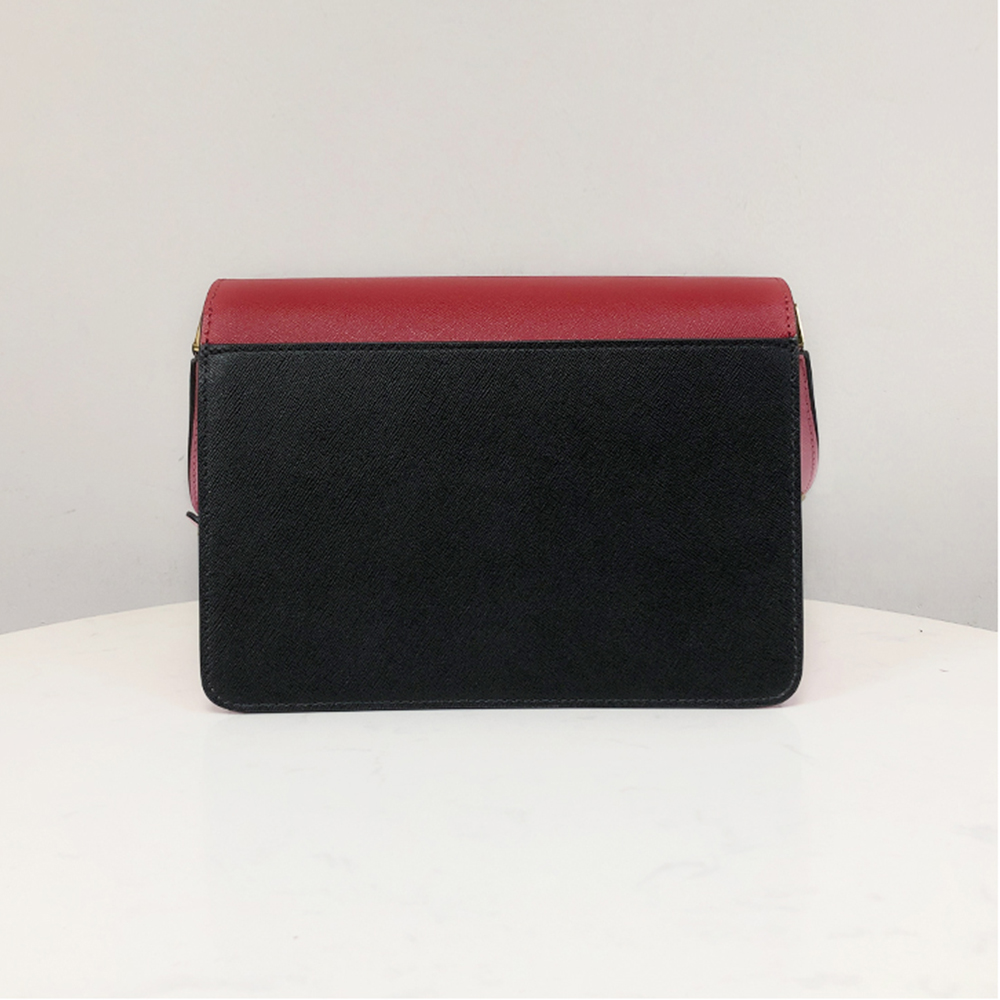 Marni Accordion Bag Medium, Red with Black