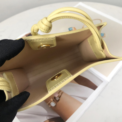 Jil Sander Tangle Small Square Bag in Beige