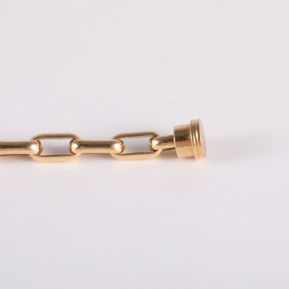 Fred Gold Bracelet Large Size Pave Diamond 18K 18K Gold,Diamond-Hana Vintage