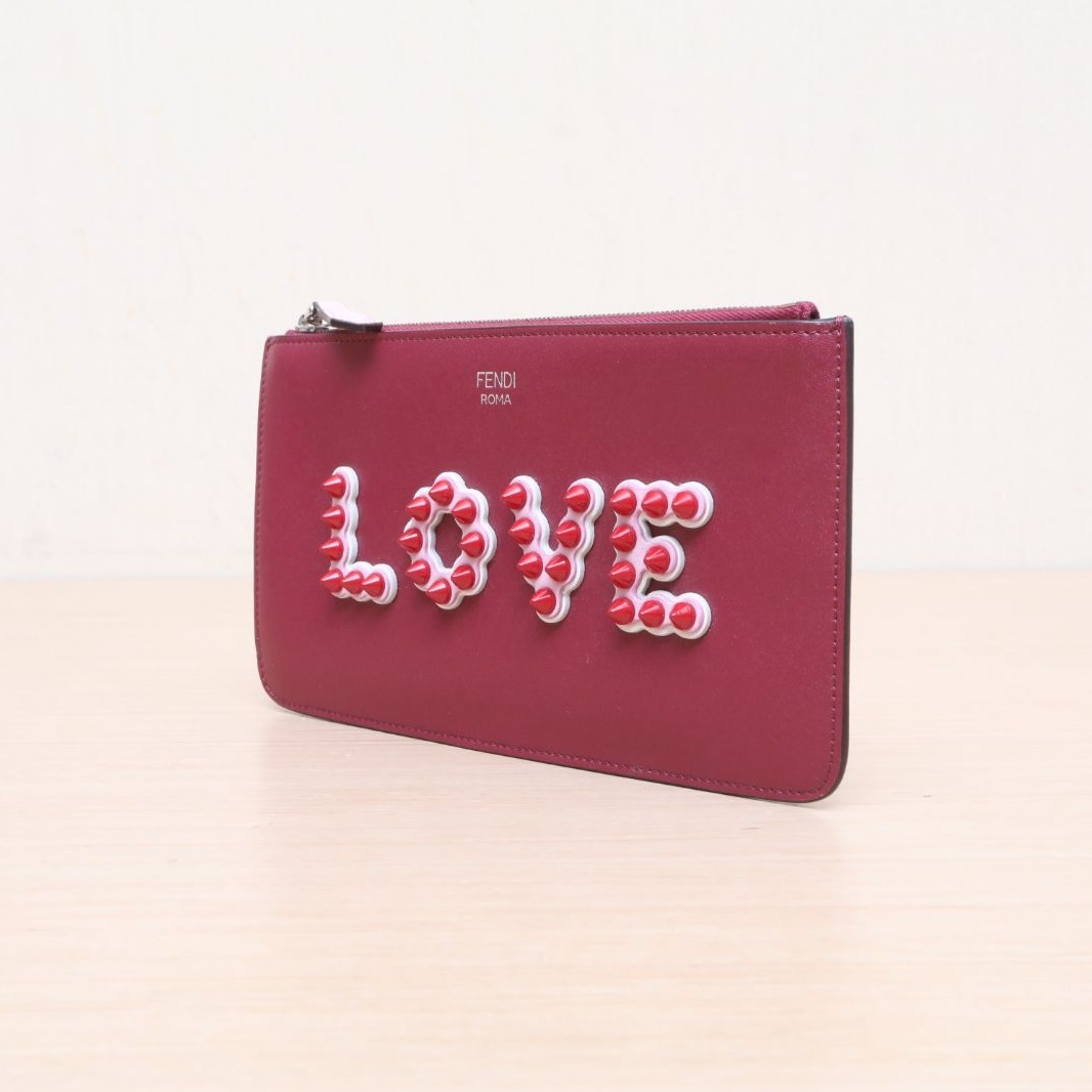 FENDI Fuchsia Valentine's Day love wallet