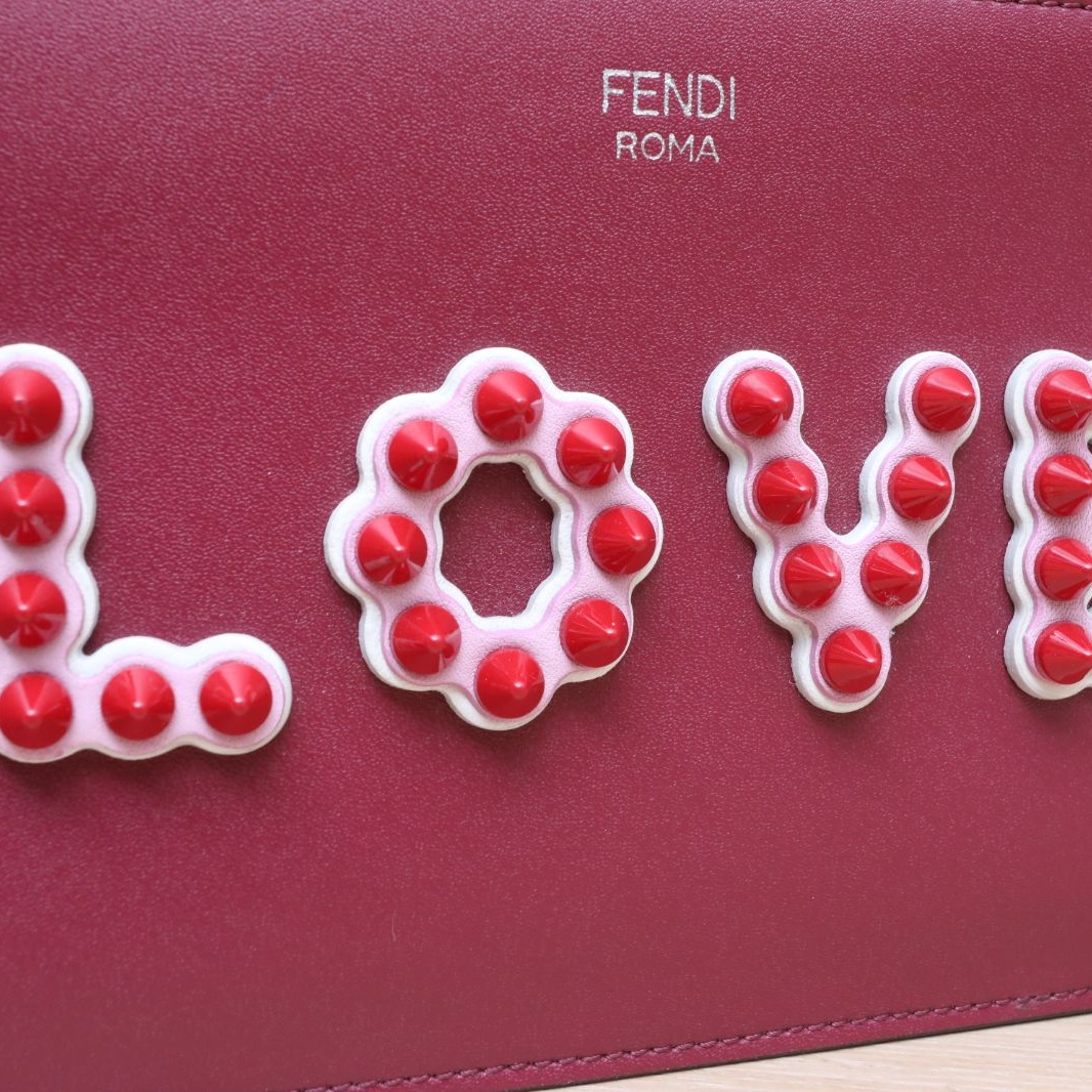 FENDI Fuchsia Valentine's Day love wallet