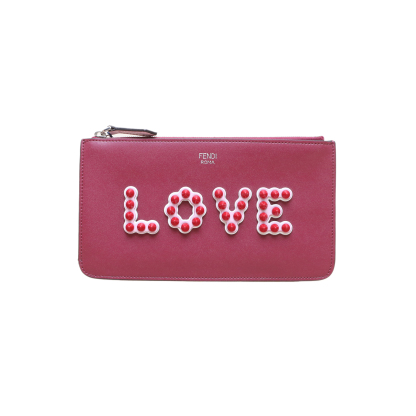 FENDI Fuchsia Valentine's Day love wallet