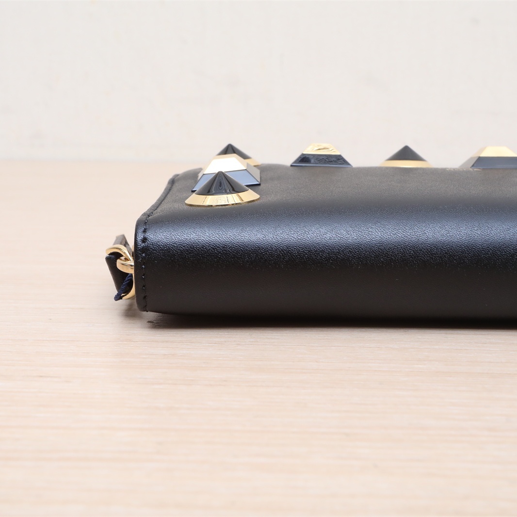 FENDI Black Studded Wallet