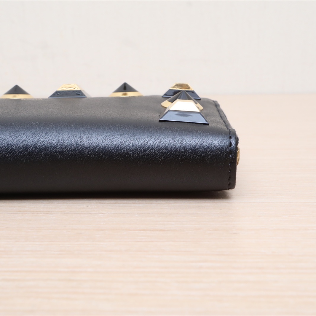 FENDI Black Studded Wallet