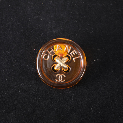 CHANEL Button Brooch Alloy,Resin-Hana Vintage