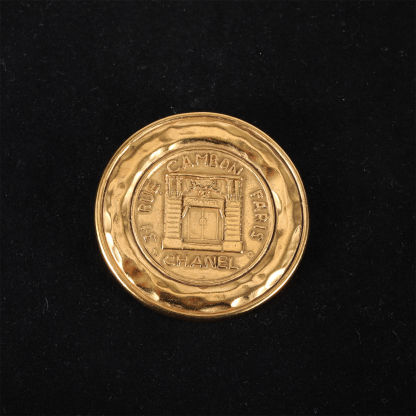 CHANEL Vintage Cambon Brooch 5*5cm Alloy-Hana Vintage