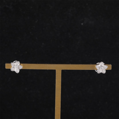 GRAFF Platinum Mini 18K Diamond Stud Earring 18K White Gold,Diamond-Hana Vintage