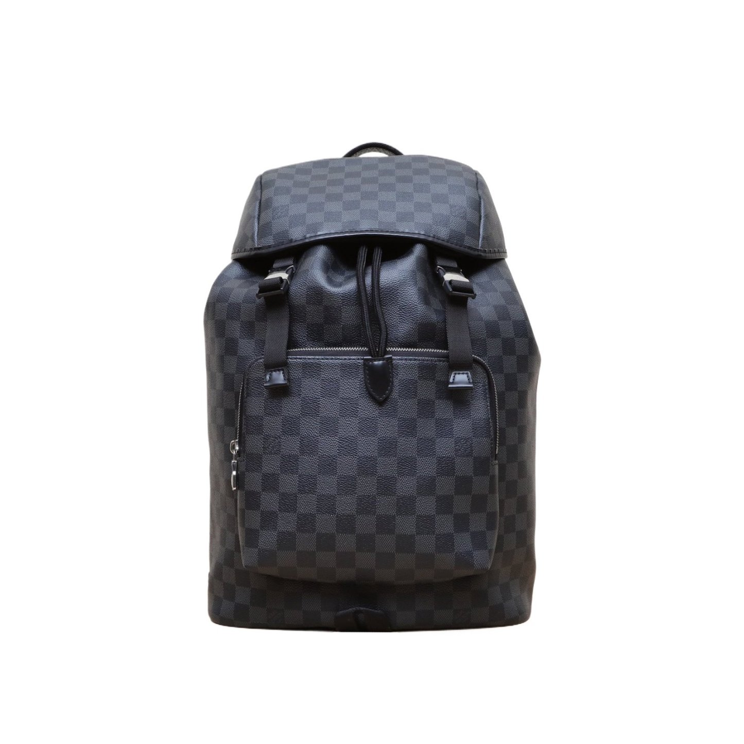 *LOUIS VUITTON Black Chessboard PVC 2018 Zack Flap Backpack-Hana Vintage