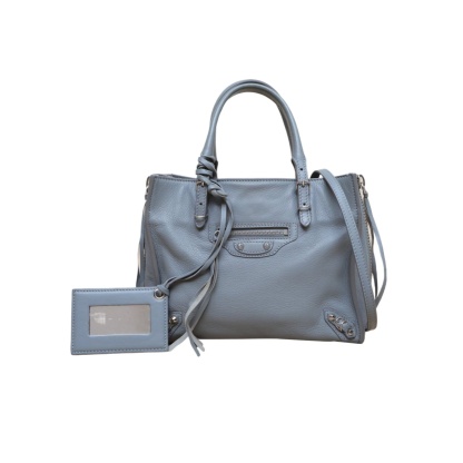 *BALENCIAGA CLASSIC Motorcycle Bag, Double-sided Zippers, Open-top Design, Small Size-Hana Vintage