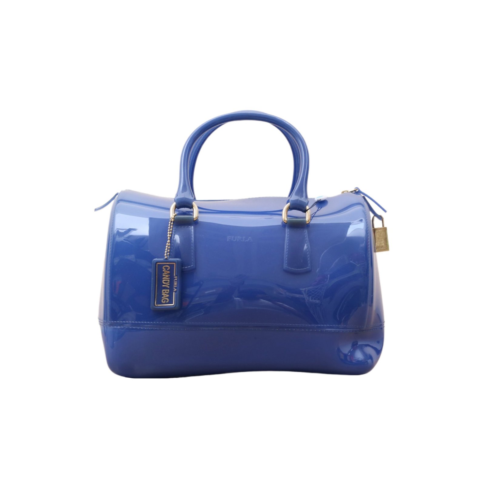 *FURLA Blue PVC Jelly Bag-Hana Vintage
