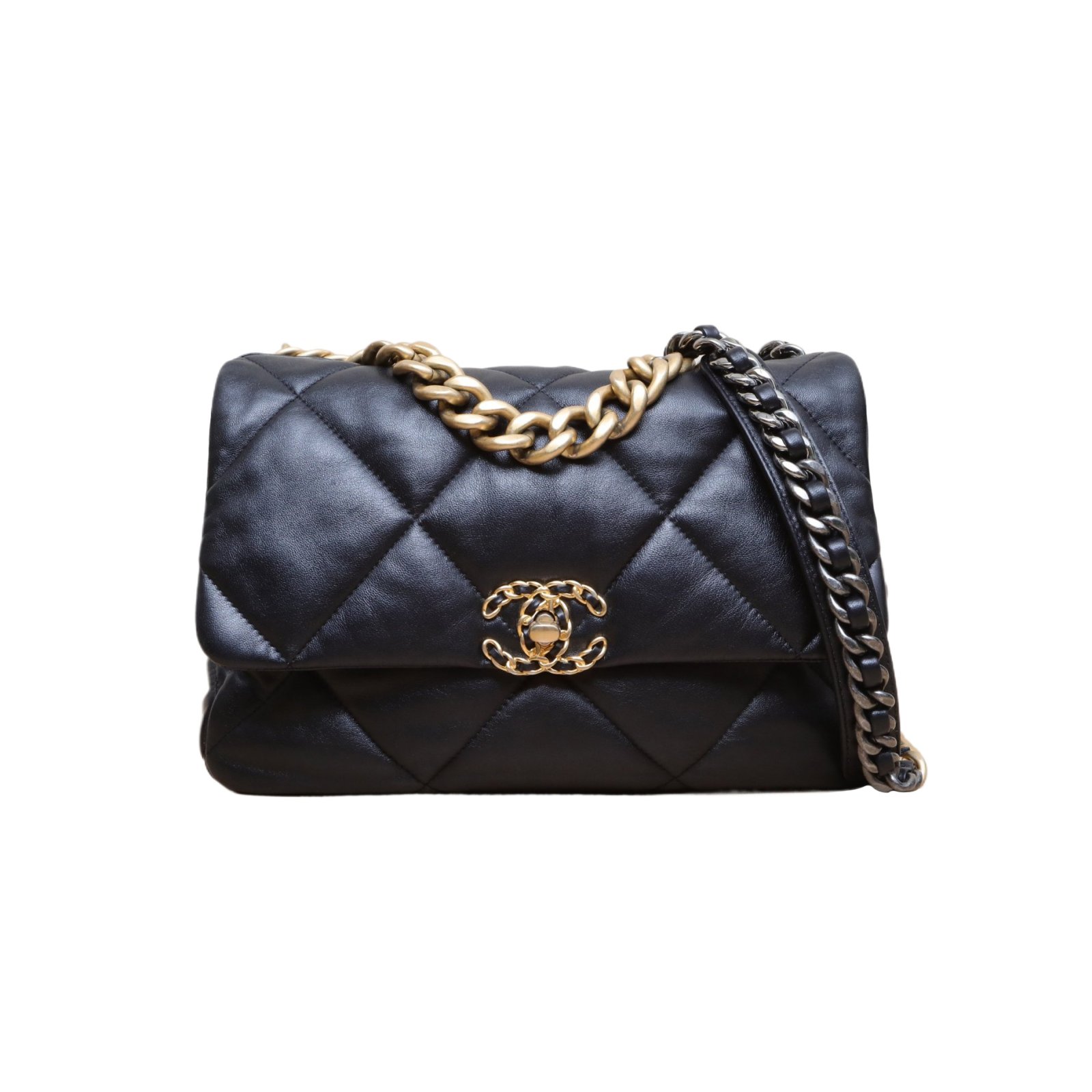*CHANEL 19BAG Flap Bag, Medium, 30cm-Hana Vintage