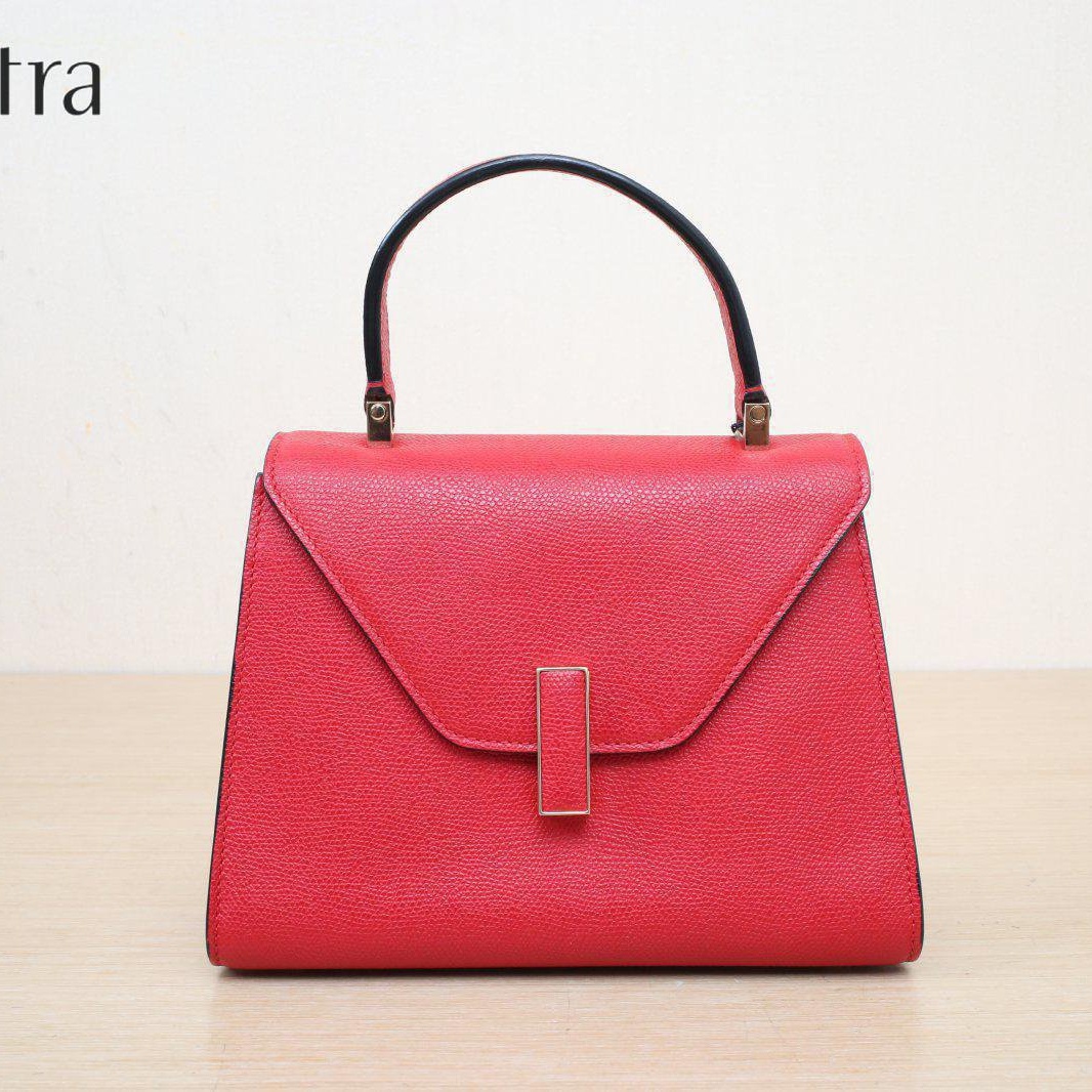 *Valextra Iside Rectangular Buckle Shoulder Bag Mini-Hana Vintage