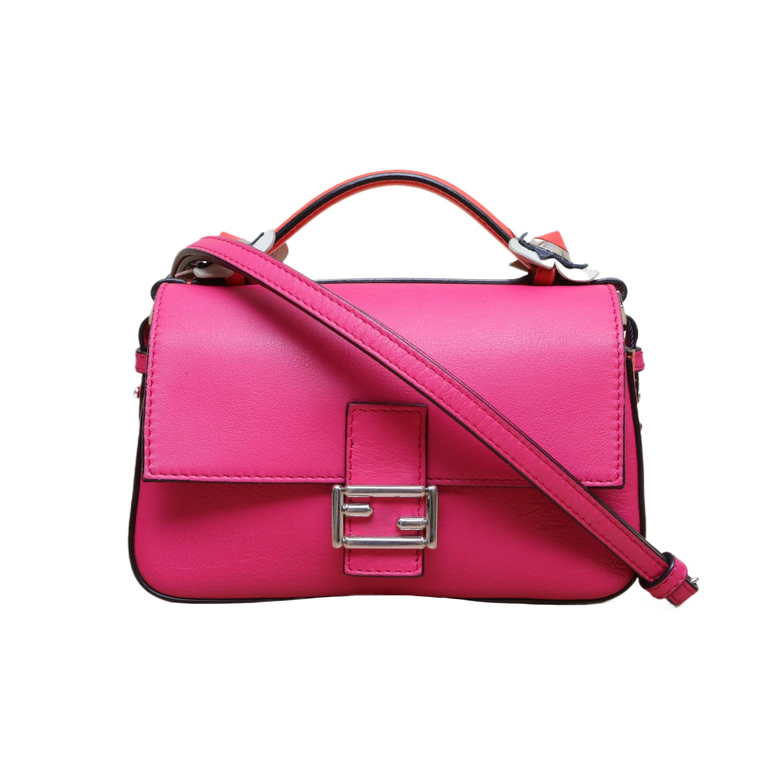 *FENDI Colorblock Baguette bag Mini Crossbody Bag-Hana Vintage