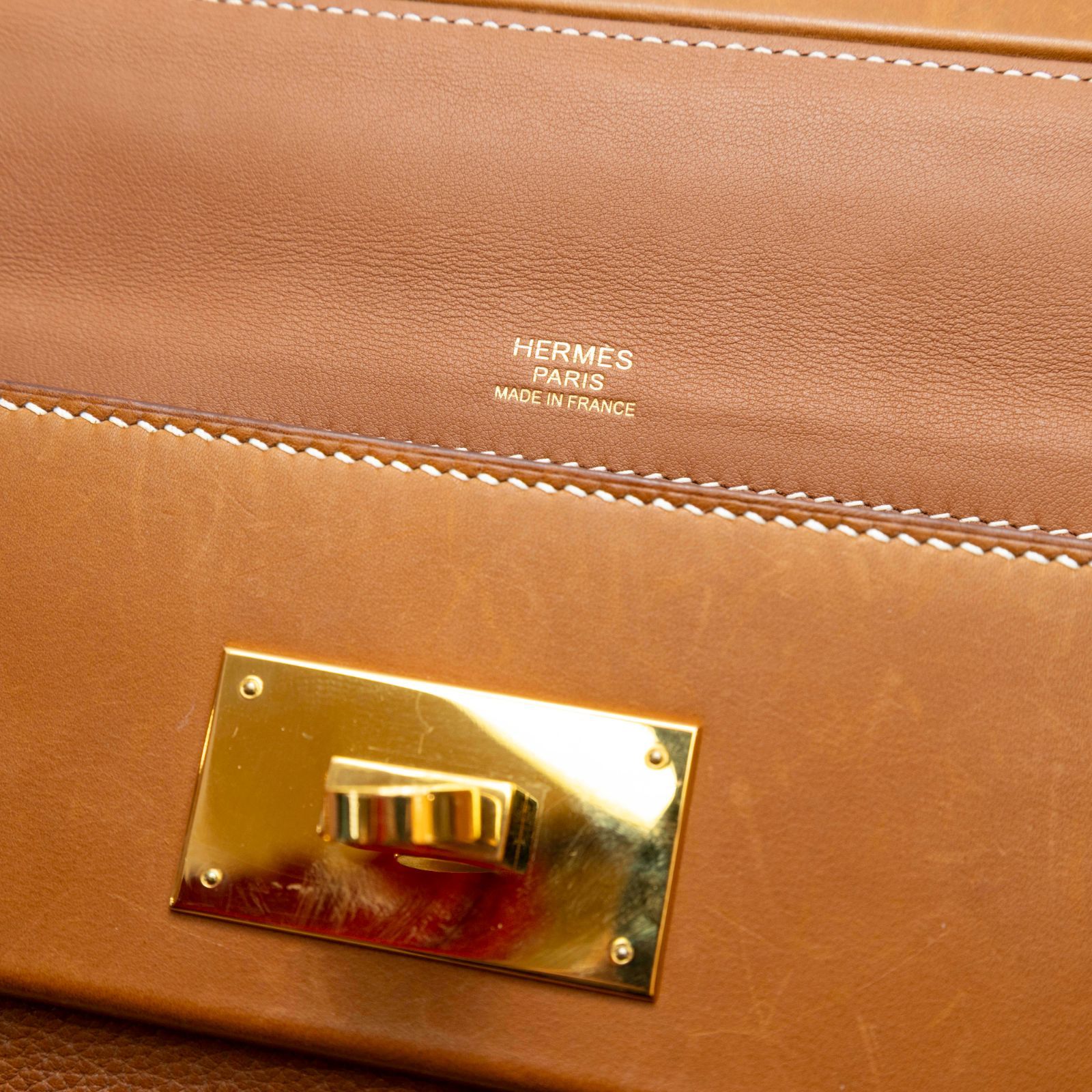 HERMES Hermes 2424 Saddle Leather C STAMP