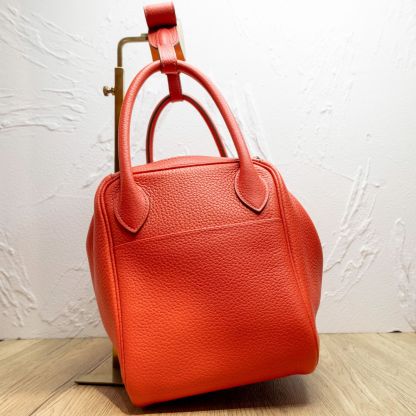 *HERMES LINDY 30 Pink Frame R-Hana Vintage