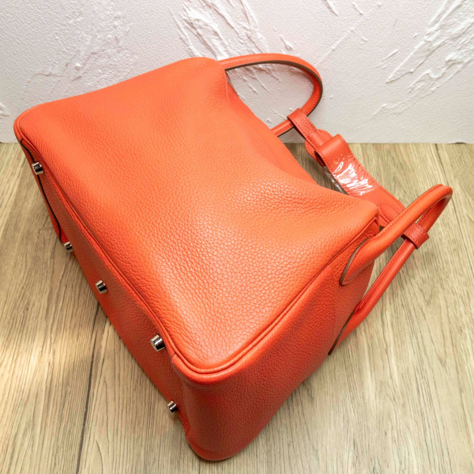 *HERMES LINDY 30 Pink Frame R-Hana Vintage