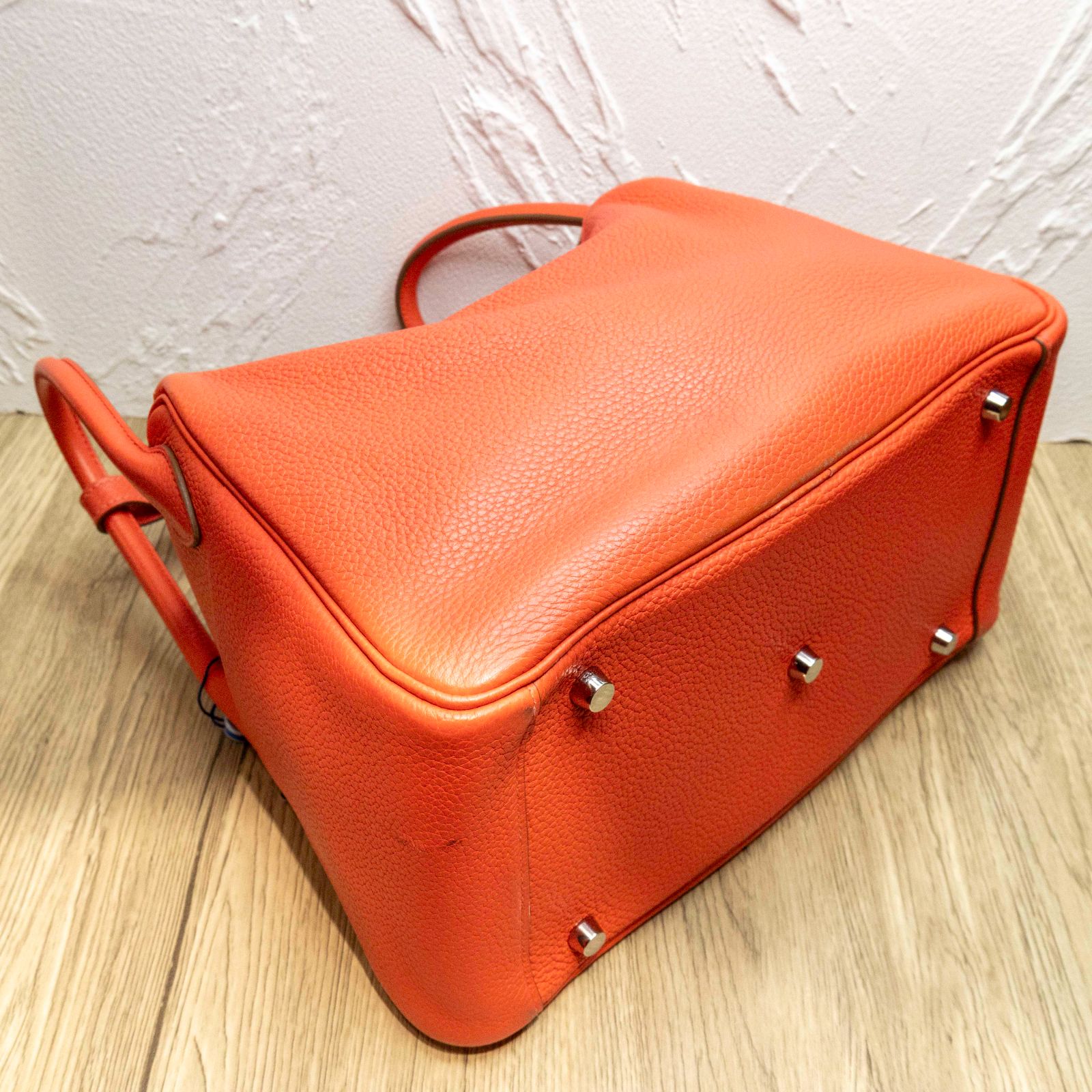 *HERMES LINDY 30 Pink Frame R-Hana Vintage