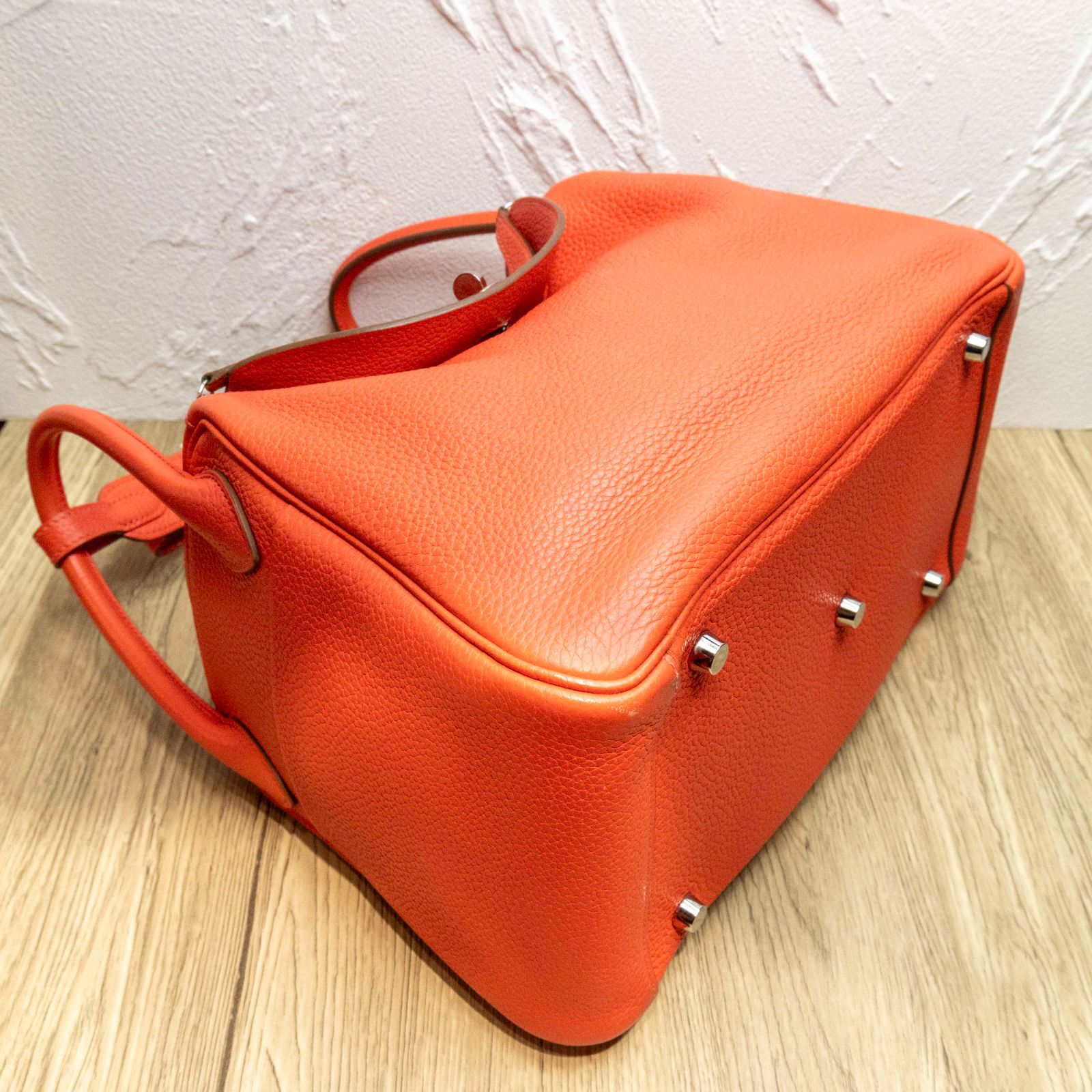 *HERMES LINDY 30 Pink Frame R-Hana Vintage