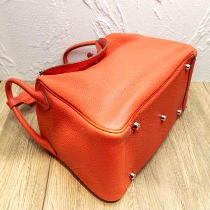 *HERMES LINDY 30 Pink Frame R-Hana Vintage