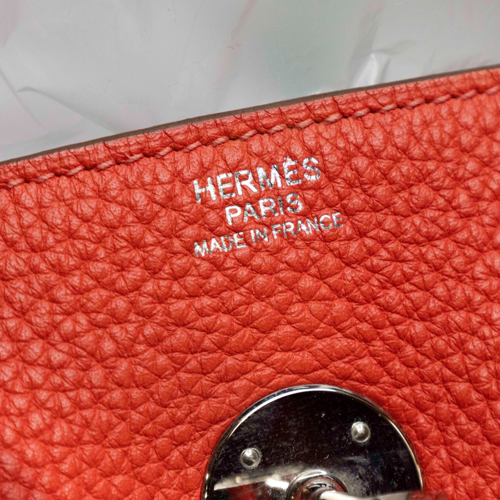 *HERMES LINDY 30 Pink Frame R-Hana Vintage