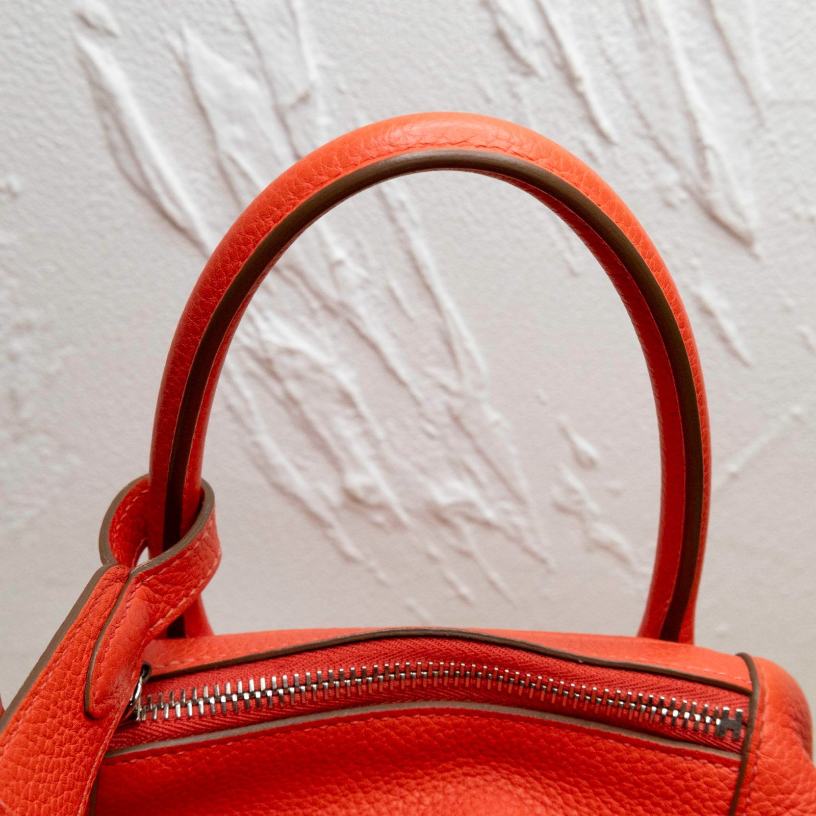 *HERMES LINDY 30 Pink Frame R-Hana Vintage