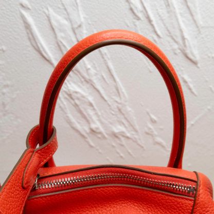 *HERMES LINDY 30 Pink Frame R-Hana Vintage