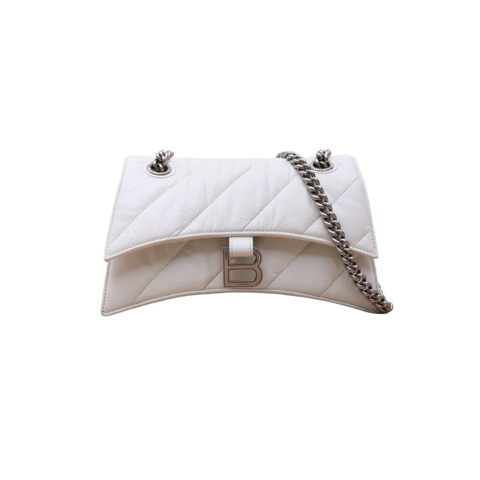 *BALENCIAGA CRUSH Hourglass Vintage Distressed Tote and Shoulder Bag, Small Size-Hana Vintage