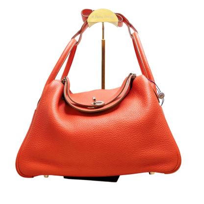 *HERMES LINDY 30 Pink Frame R-Hana Vintage