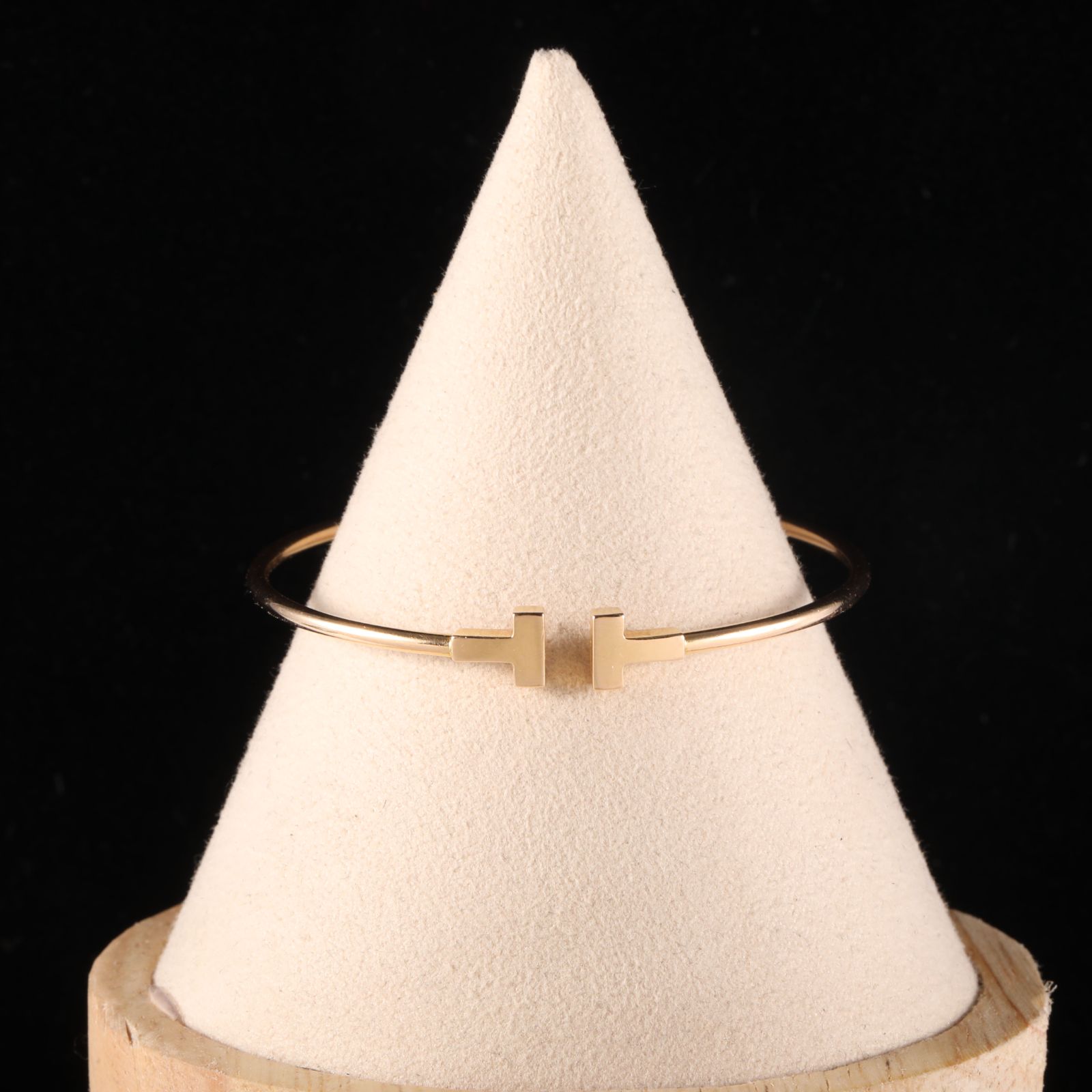 TIFFANY&CO Tiffany T Coil Bracelet Medium Narrow 18K Rose Gold-Hana Vintage