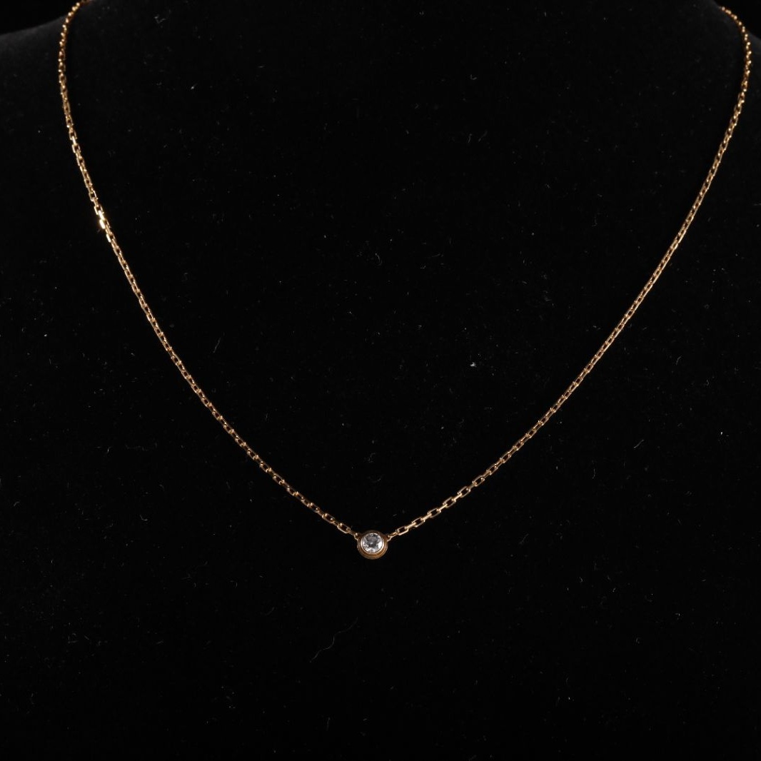 CARTIER Rose Gold Amour Diamond 18K 18K Rose Gold,Diamond-Hana Vintage