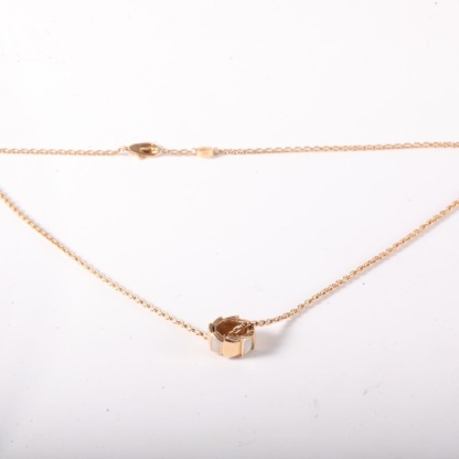 BVLGARI Rose Gold Serpanti Snake Bone Necklace 18K 18K Rose Gold,Mother of Pearl-Hana Vintage