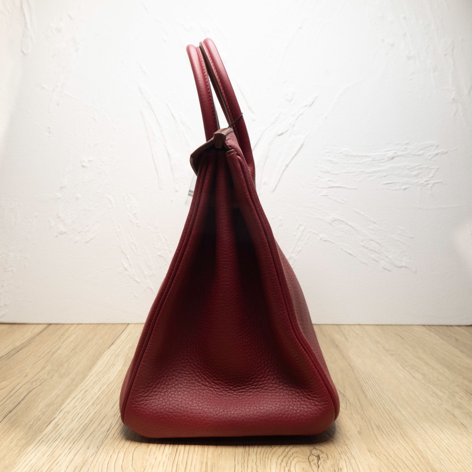 HERMES Birkin 35 B5 Frame O Ruby Red Gold Hardware