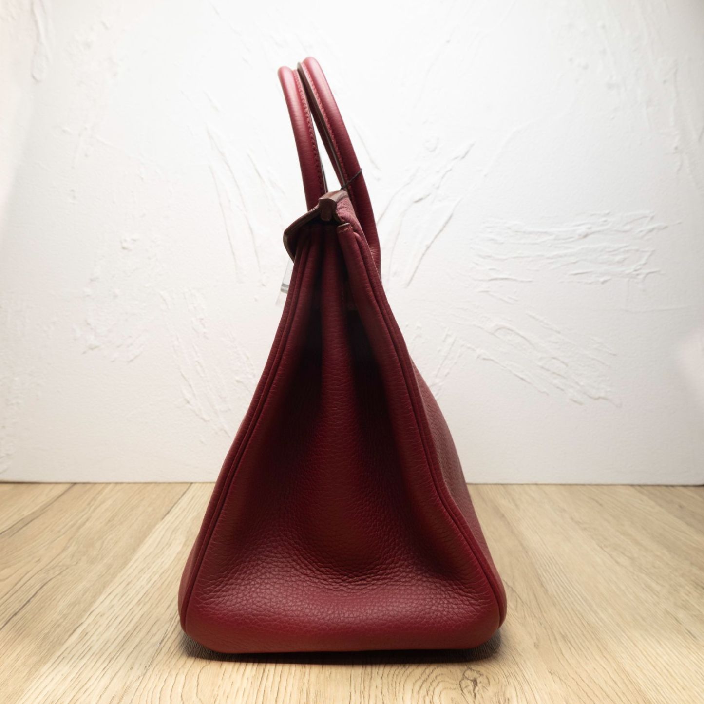 HERMES Birkin 35 B5 Frame O Ruby Red Gold Hardware