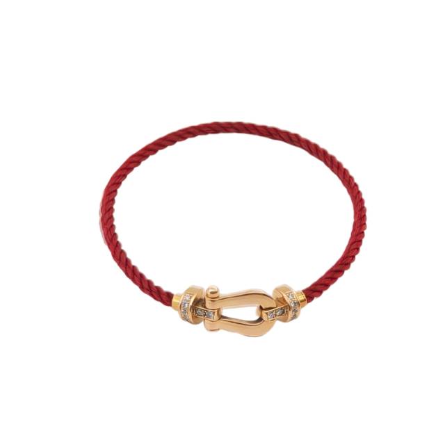 Fred Force 10  20mm Medium-sized Bracelet 18K Rose Gold,Diamond-Hana Vintage
