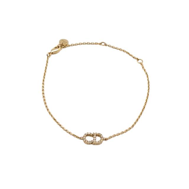 DIOR CD Crystal Bracelet Alloy-Hana Vintage